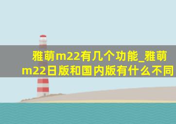 雅萌m22有几个功能_雅萌m22日版和国内版有什么不同