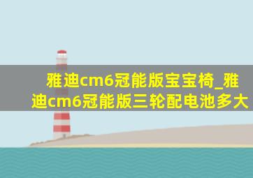 雅迪cm6冠能版宝宝椅_雅迪cm6冠能版三轮配电池多大