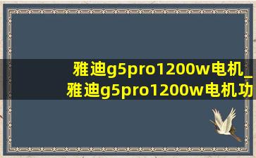 雅迪g5pro1200w电机_雅迪g5pro1200w电机功能