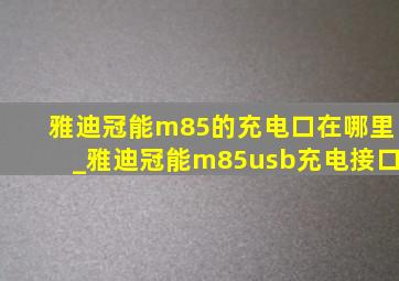 雅迪冠能m85的充电口在哪里_雅迪冠能m85usb充电接口