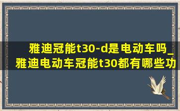 雅迪冠能t30-d是电动车吗_雅迪电动车冠能t30都有哪些功能