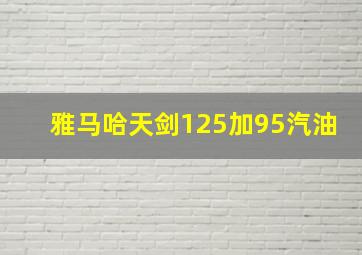 雅马哈天剑125加95汽油