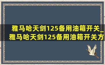 雅马哈天剑125备用油箱开关_雅马哈天剑125备用油箱开关方向