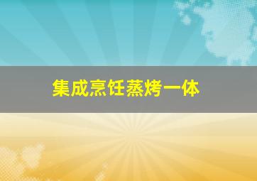 集成烹饪蒸烤一体