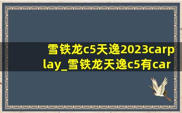 雪铁龙c5天逸2023carplay_雪铁龙天逸c5有carplay吗