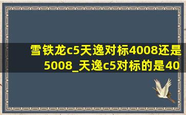 雪铁龙c5天逸对标4008还是5008_天逸c5对标的是4008还是5008