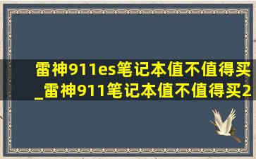 雷神911es笔记本值不值得买_雷神911笔记本值不值得买2024年