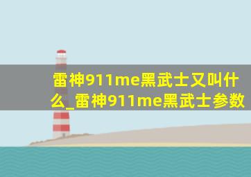 雷神911me黑武士又叫什么_雷神911me黑武士参数