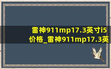 雷神911mp17.3英寸i5价格_雷神911mp17.3英寸值不值得买