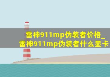 雷神911mp伪装者价格_雷神911mp伪装者什么显卡