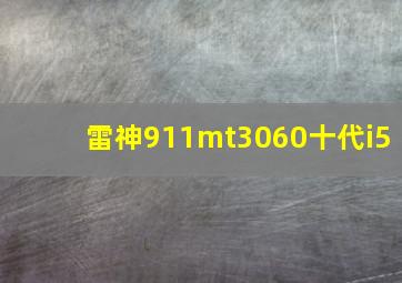 雷神911mt3060十代i5