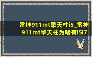 雷神911mt擎天柱i5_雷神911mt擎天柱为啥有i5i7