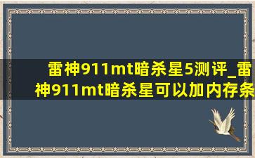 雷神911mt暗杀星5测评_雷神911mt暗杀星可以加内存条吗