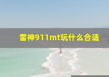 雷神911mt玩什么合适