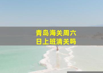 青岛海关周六日上班清关吗