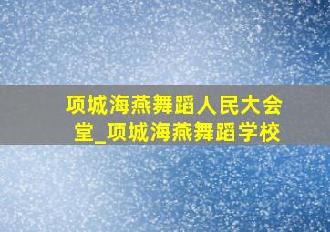 项城海燕舞蹈人民大会堂_项城海燕舞蹈学校