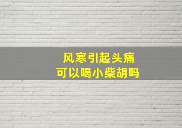 风寒引起头痛可以喝小柴胡吗