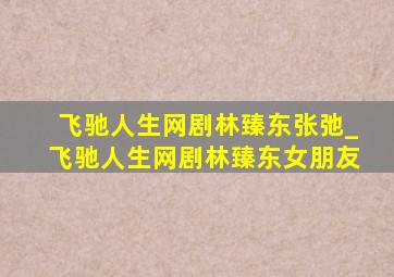 飞驰人生网剧林臻东张弛_飞驰人生网剧林臻东女朋友