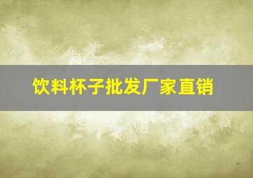 饮料杯子批发厂家直销