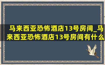 马来西亚恐怖酒店13号房间_马来西亚恐怖酒店13号房间有什么