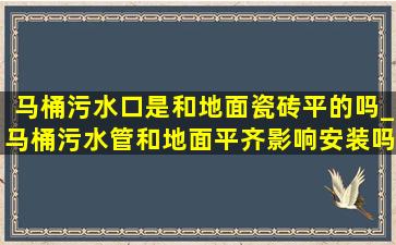 马桶污水口是和地面瓷砖平的吗_马桶污水管和地面平齐影响安装吗