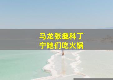 马龙张继科丁宁她们吃火锅