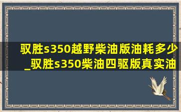 驭胜s350越野柴油版油耗多少_驭胜s350柴油四驱版真实油耗