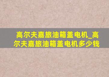 高尔夫嘉旅油箱盖电机_高尔夫嘉旅油箱盖电机多少钱