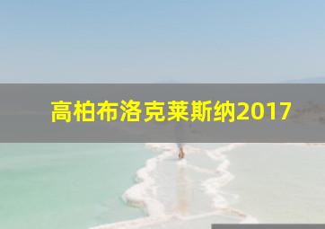 高柏布洛克莱斯纳2017