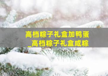 高档粽子礼盒加鸭蛋_高档粽子礼盒咸粽