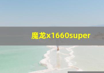 魔龙x1660super