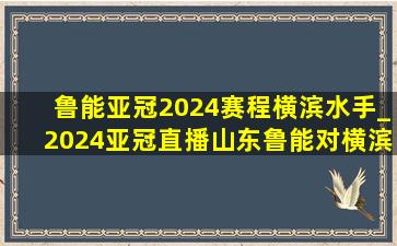 鲁能亚冠2024赛程横滨水手_2024亚冠直播山东鲁能对横滨水手