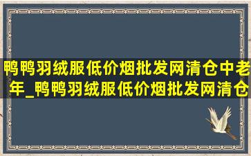 鸭鸭羽绒服(低价烟批发网)清仓中老年_鸭鸭羽绒服(低价烟批发网)清仓中老年男款