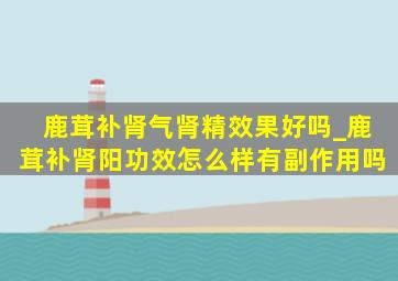 鹿茸补肾气肾精效果好吗_鹿茸补肾阳功效怎么样有副作用吗