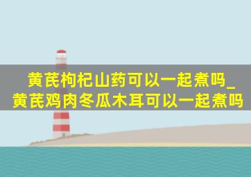 黄芪枸杞山药可以一起煮吗_黄芪鸡肉冬瓜木耳可以一起煮吗