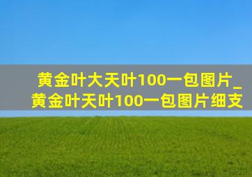 黄金叶大天叶100一包图片_黄金叶天叶100一包图片细支