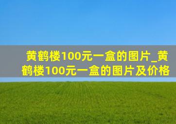 黄鹤楼100元一盒的图片_黄鹤楼100元一盒的图片及价格