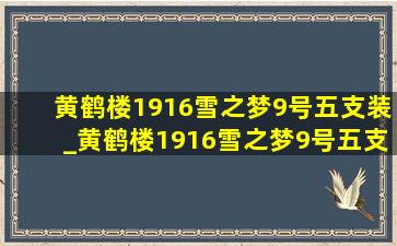 黄鹤楼1916雪之梦9号五支装_黄鹤楼1916雪之梦9号五支装多少钱