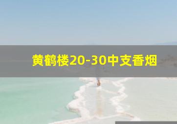 黄鹤楼20-30中支香烟