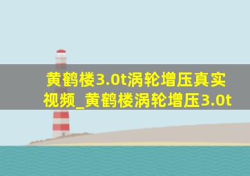 黄鹤楼3.0t涡轮增压真实视频_黄鹤楼涡轮增压3.0t