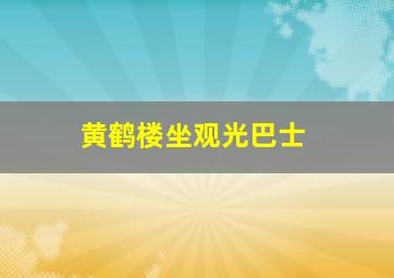 黄鹤楼坐观光巴士