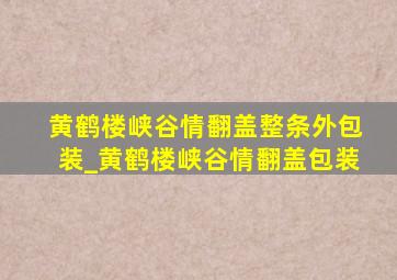 黄鹤楼峡谷情翻盖整条外包装_黄鹤楼峡谷情翻盖包装