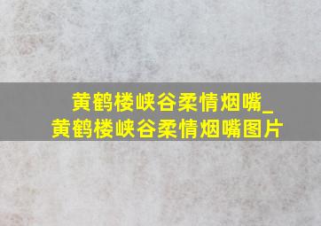 黄鹤楼峡谷柔情烟嘴_黄鹤楼峡谷柔情烟嘴图片