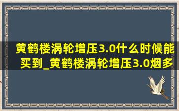 黄鹤楼涡轮增压3.0什么时候能买到_黄鹤楼涡轮增压3.0烟多少钱一包