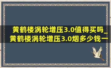 黄鹤楼涡轮增压3.0值得买吗_黄鹤楼涡轮增压3.0烟多少钱一包