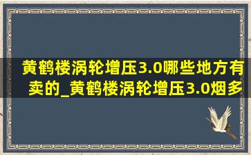 黄鹤楼涡轮增压3.0哪些地方有卖的_黄鹤楼涡轮增压3.0烟多少钱一包