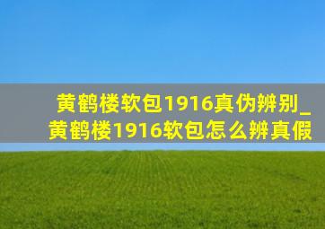 黄鹤楼软包1916真伪辨别_黄鹤楼1916软包怎么辨真假