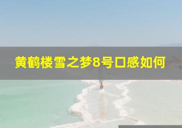 黄鹤楼雪之梦8号口感如何