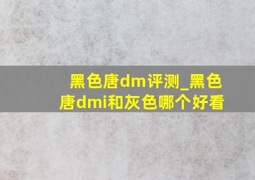 黑色唐dm评测_黑色唐dmi和灰色哪个好看